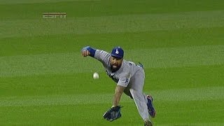 LAD@STL: Kemp retires Adams with a tremendous catch