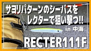 【中海シーバス】サヨリパターンのシーバスをRECTER（レクター）111Fで狙い撃つ！！【実釣編】