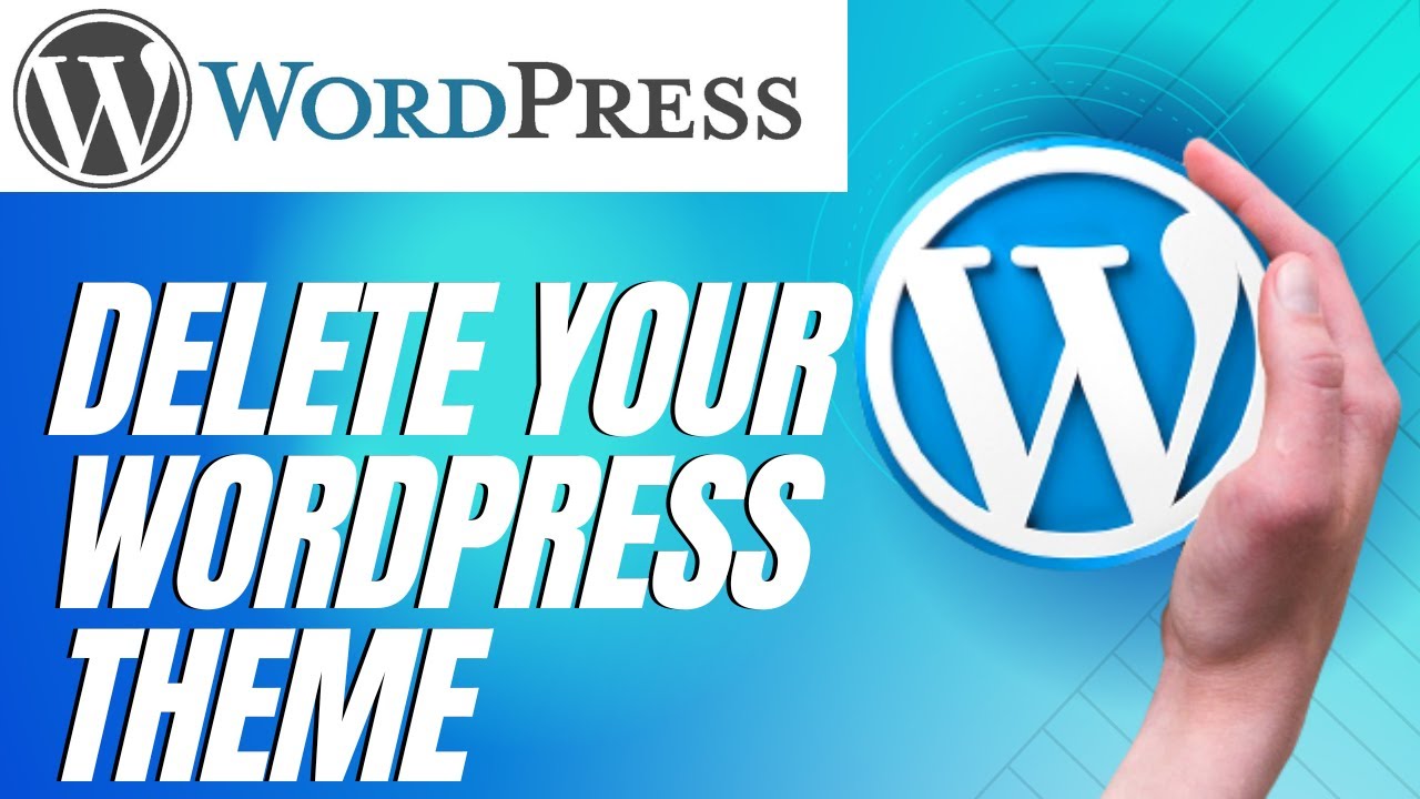 How To Delete Theme In Wordpress Wordpress Tips Youtube