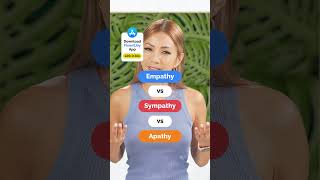 Empathy vs Sympathy vs Apathy #learnenglish with #fluentjoy #shorts. #inglesonline #anglaisfacile