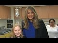 Melania Trump visits children at New York hospital