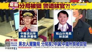 開鍘!黑衣人闖警局 分局長2申誡.所長被拔官│中視新聞 20210424