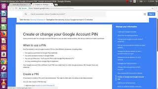 how do I find my google pin number