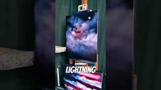 #HowToPaint #Lightning #bobross #shortsart #shortsviral #artshorts #clouds #artteacher #shortsfeed