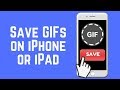 How to Save GIFs to iPhone or iPad the Easy Way
