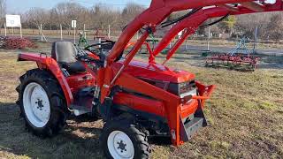 KUBOTA GL23 PowerShift review + start kleintraktor japanese compact tractor Японский минитрактор