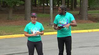 Quincy Gets His Steps in with Girls on the Run