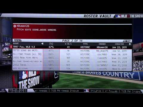 MLB 11 The Show Throwback Rosters Pt1 MLB 11 The Show Throwback Rosters Pt1