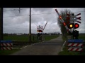 spoorwegovergang holten dutch railroad crossing