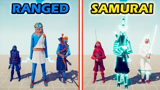 SAMURAI TEAM vs RANGED TEAM - Totally Accurate Battle Simulator | TABS