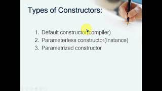 Types of constructor in java / Different Constructors in java / object creation using constructor