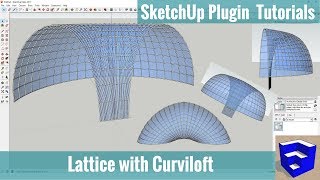 Creating a Glass Lattice w/Curviloft - SketchUp Extension Tutorials