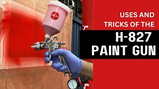 HOW DOES AN  H-827 PAINT GUN WORK? USES AND TRICKS OF THE HVLP GUN