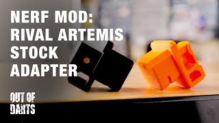 Nerf Mod: Rival Artemis Stock Mount by Radiosilence187 (3D printed)