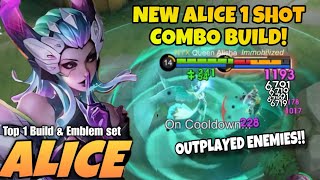 THE REASON WHY ALICE BECAME THE  UNDERRATED QUEEN OF OUTPLAY USING THIS BUILD! | MLBB