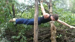 One arm back lever