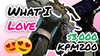 4 Things I LOVE about my KPM200 Chinese MOTORCYCLE ($3,000 Brand New)