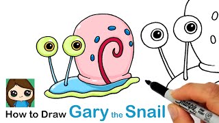 How to Draw Gary the Snail | SpongeBob SquarePants