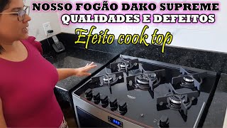 fogão Dako Supreme 5 Bocas tampo de vidro + comprei a geladeira inóx  | Léoegleici