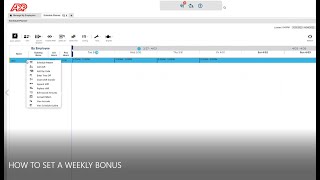 ADP: How To Set A Weekly Bonus