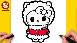 HELLO KITTY Drawing, How to Draw a HELLO KITTY | ENJOY DRAWING
