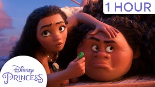 Best of Moana & Maui's Wild Adventures | 1-Hour Compilation | Disney Princess