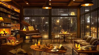 Relaxing Piano Jazz Music at Cozy Coffee Shop Ambience ☕ Smooth Jazz Instrumental Music for Study