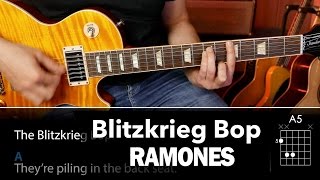 Blitzkrieg Bop (RAMONES)  Acordes para guitarra cover