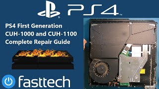 PS4 CUH-1001 Disassembly and Repair Guide (OVERHEATING, CANNOT START, NO POWER, DISC DRIVE)