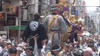 平成29年　台東区上野公園＜五條天神社＞神幸祭　千貫神輿＝渡御（元黒門町）