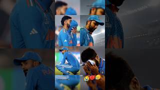 INDIA Sad 😢 Moments World Cup 2023 Final 💔|😭 Team India Emotional #sad #indvsaus #iccworldcup2023 ✨