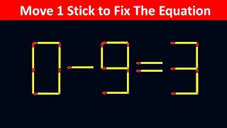 Improve IQ - Fix The Equation #matchstickpuzzle #simplylogical