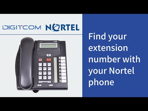 Find your extension number with your Nortel phone Find your extension number with your Nortel phone