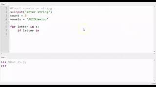 Count vowels on given string using python