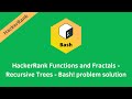 HackerRank Functions and Fractals - Recursive Trees - Bash! problem solution | Linux Shell solutions
