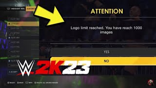 How To Fix Custom Image Limit Issue in WWE 2K23
