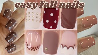 easy fall nail ideas! New Fall nail art compilation 2025, nail inspo