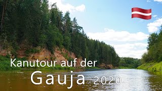 Canoeing Gauja river, Latvia, 2020