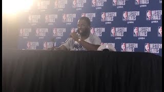 Draymond Green on his chemistry with Steph Curry: “We’ve has that trust since 2015.”