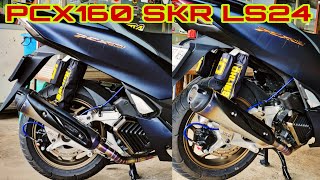 CEK SOUND DAN REVIEW SKR LS24 DI MOTOR HONDA PCX 160 KNALPOT BERKELAS BUKAN UNTUK MENDANG MENDING