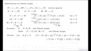 Operations on linear maps
