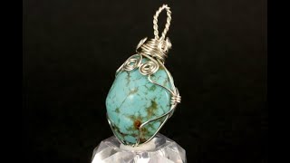 ワイヤーペンダントトップ ～ターコイズ～ / Turquoise Pendant