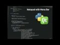 PyQt5 Lesson 15 Notepad with menu bar