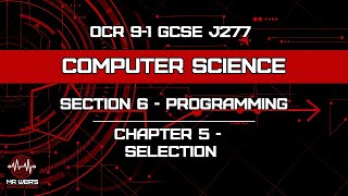 Programming - Chapter 5 - Selection