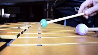 Vibraphone tone bending Up with FS superball mallet