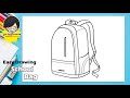 Easy School Bag Drawing