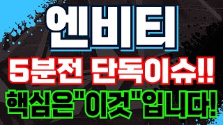 엔비티 - 5분전 단독이슈!! 핵심은\