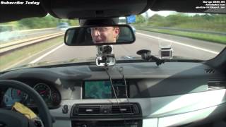 Hartge BMW M5 F10 Autobahn run inside view