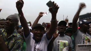 Nigeria opposition party PDP holds pre-election rally