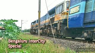 EMD Action | GOC WDP4D hauled 02678 Ernakulam Bengaluru Intercity Express Special | High Speed Catch